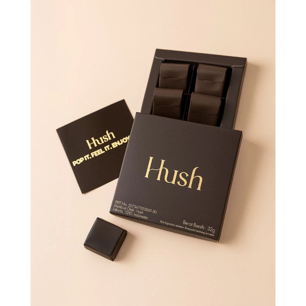 

Bundle Hush chocolateDark Chocolate 32 gram paket enak