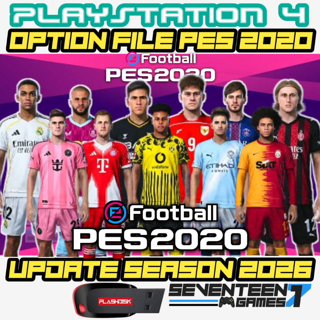 Option File PES 2020 PS4 PS5 PC Game Original