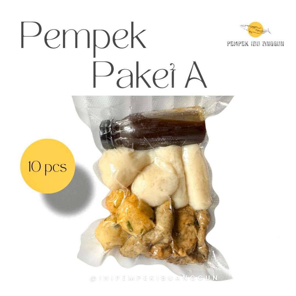 

Pempek Palembang isi campur 10 biji GLUTEN FREE