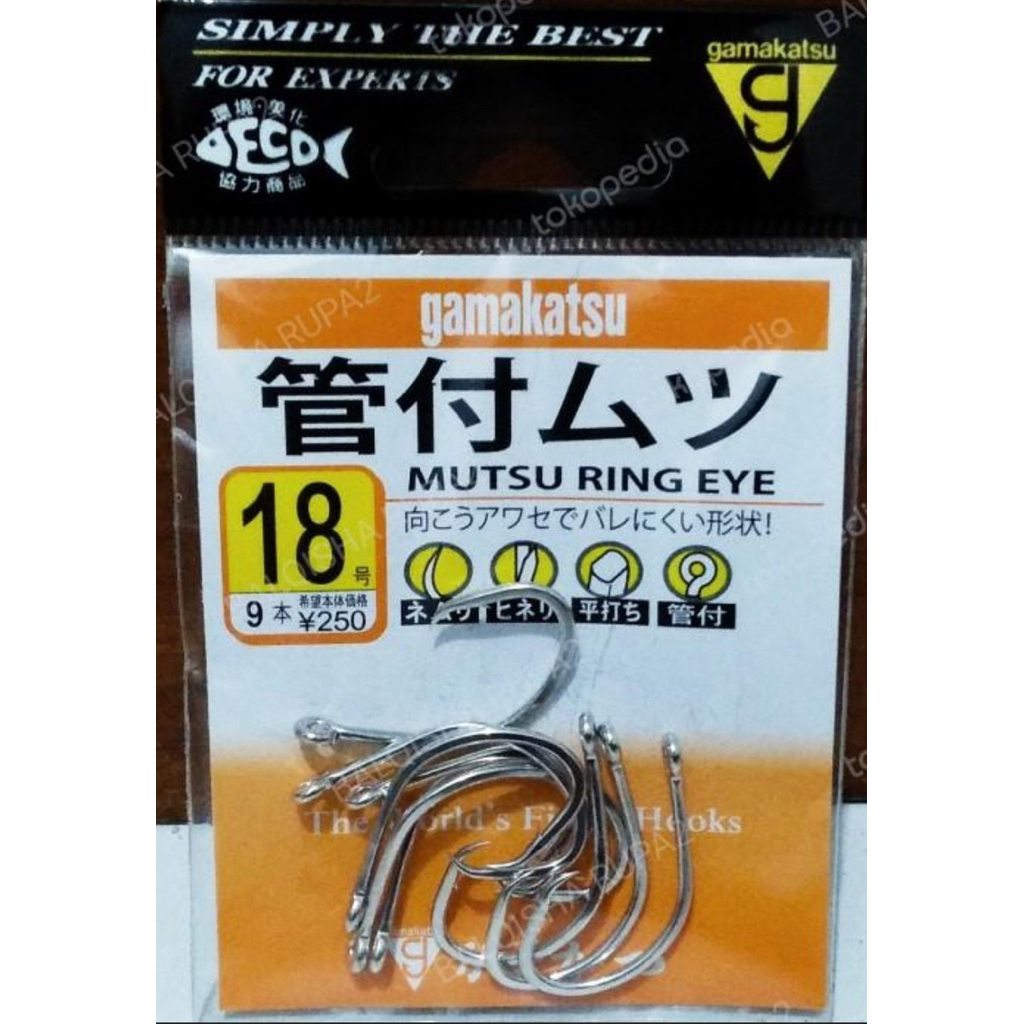 ORI Made in Japan Circle Hook Anti Mocel Gamakatsu Mutsu Ring Eye TERLARIS