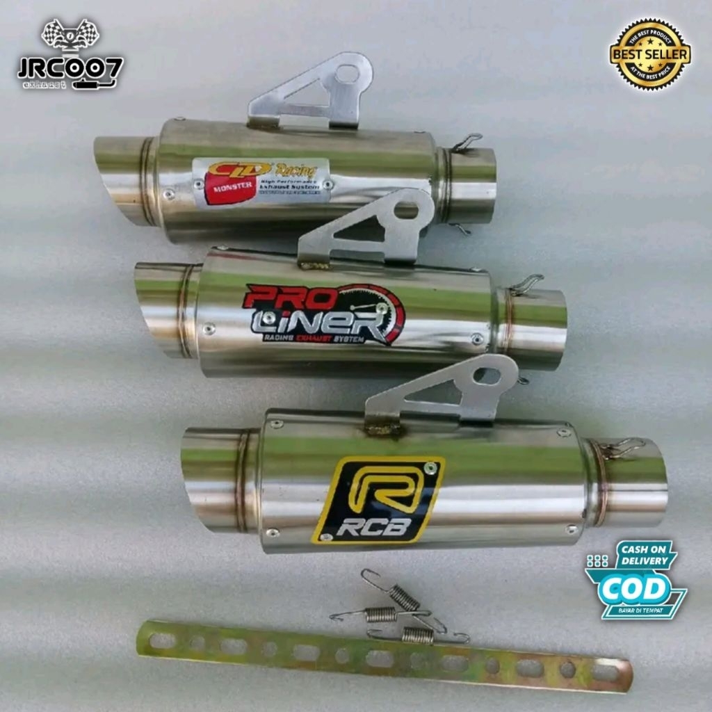 Knalpot CLD Racing RCB Proliner Silincer Inlet 50mm compatible Ninja ZX CBR 250R RR GSX R25 R6 R1 Dl