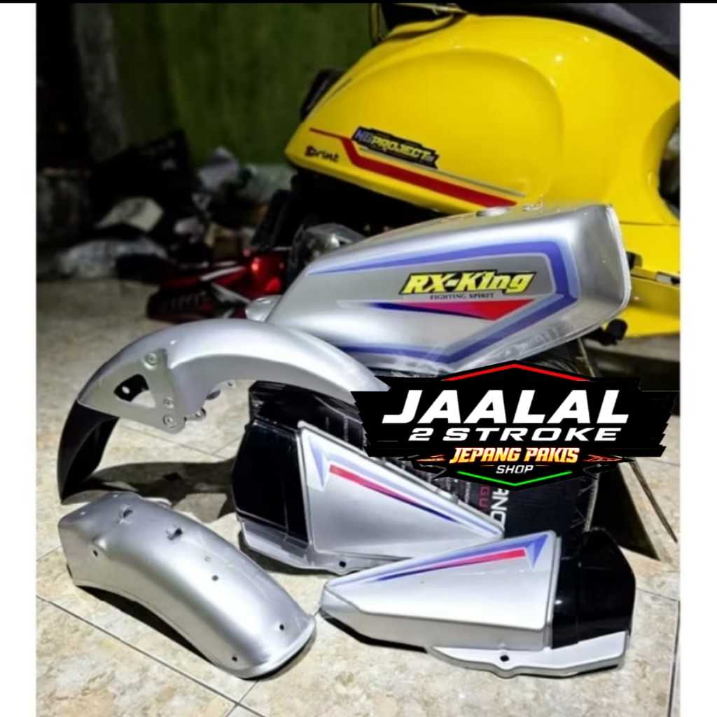 PROMO BISA COD PAKET COVER BODY FULL SET YAMAHA RX KING NEW RX K TAHUN 2001 WARNA HITAM SILVER HIJAU