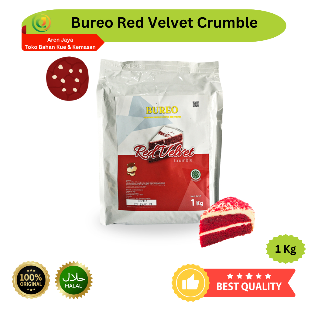 

Bureo Red Velvet Crumble Halus Remahan Biskuit Untuk Red Velvet 1 Kg Original