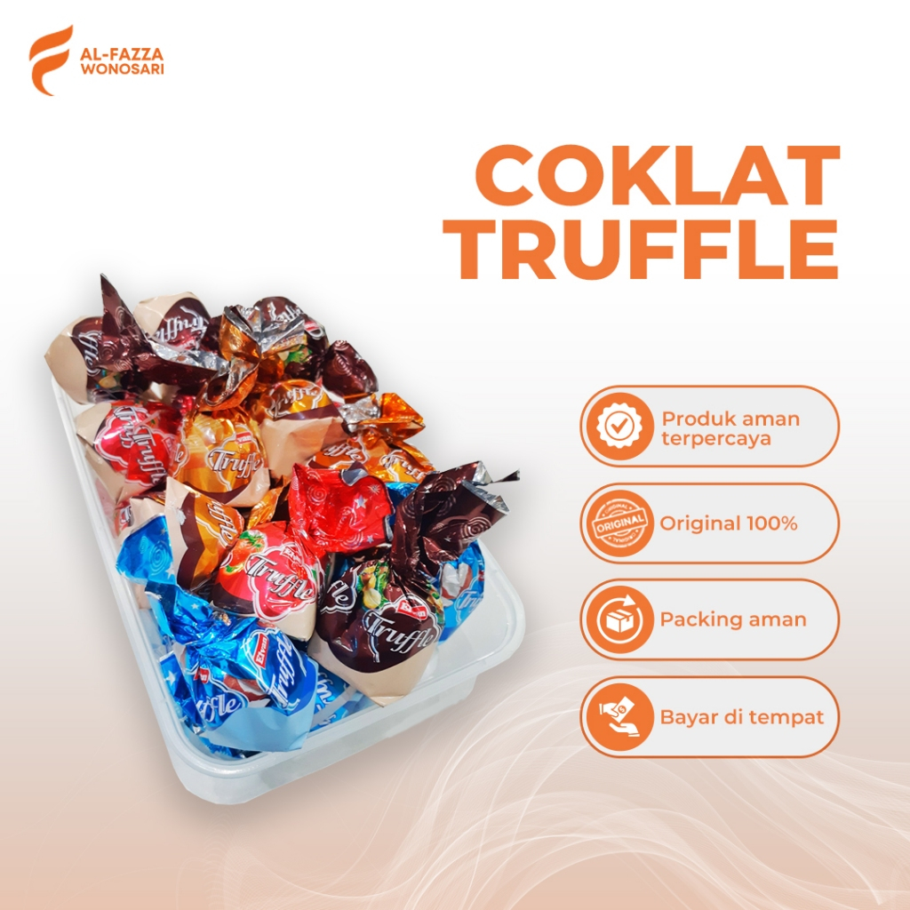 

Coklat Truffle Elvan Turki 1 Kg Original 100% Mix Rasa - Favorit Oleh Oleh Haji dan umroh