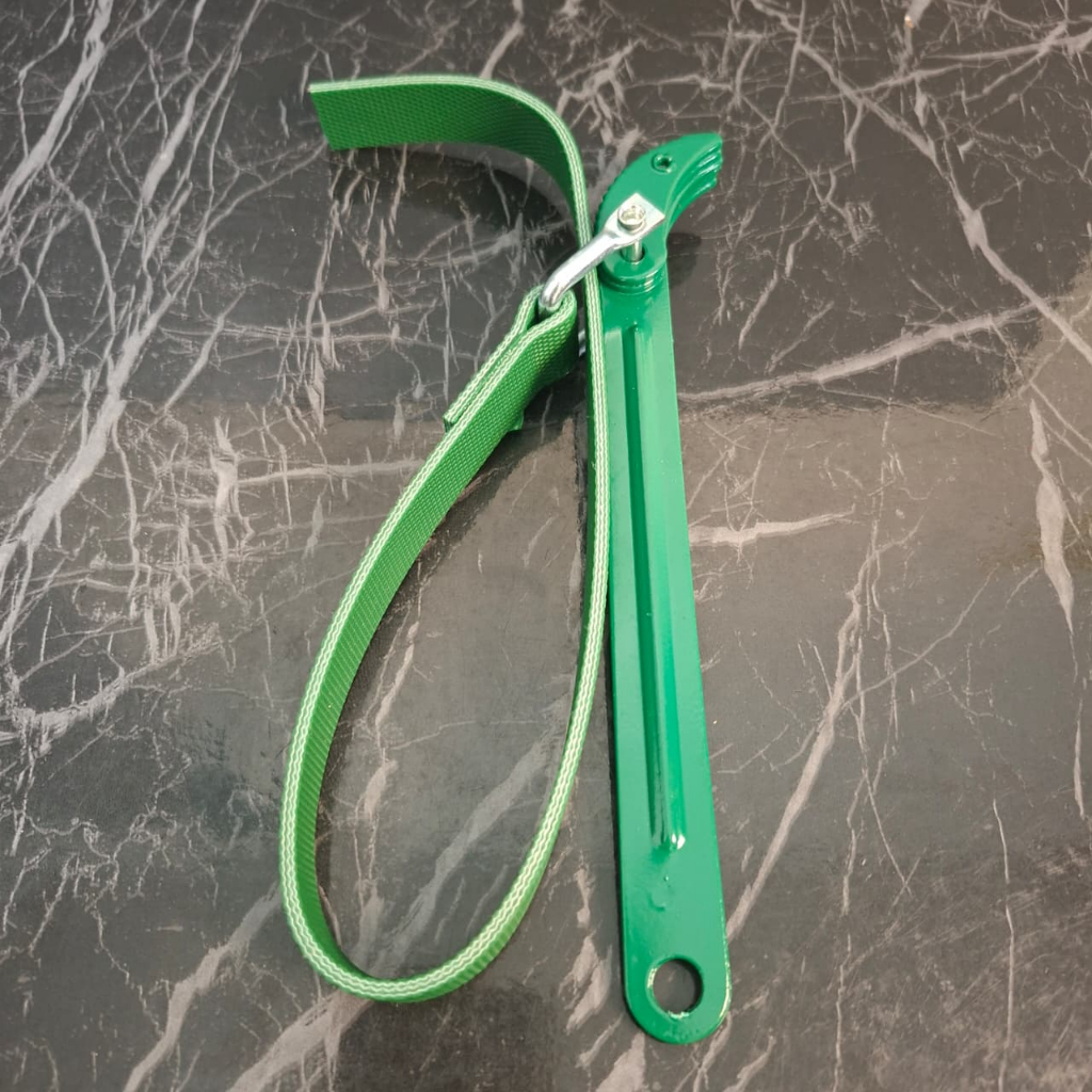 Oil Filter Wrench 9 Inch – Kunci Filter Oli Mobil & Solar GNT Sabuk Kulit tekiro