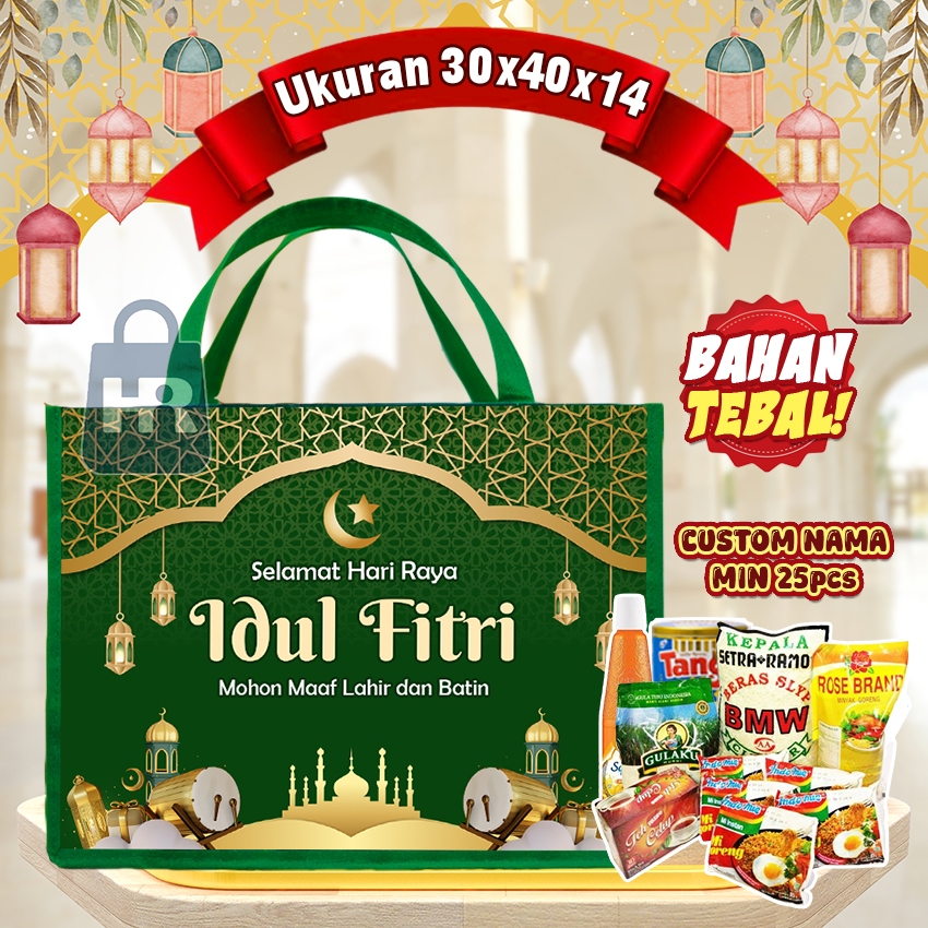 

Tas Lebaran Tas Idul Fitri JUMBO Tas Snack Lebaran Tas Sembako Parcel Hampers Lebaran Bingkisan Goodie Bag Ramadhan Tas Hampers Idul Fitri Gratis Nama Tas Hampers Kue Kering Tas Hampers Bingkisan Lebaran Tas Parcel Hari Raya Idul Fitri Goodie Bag Termurah