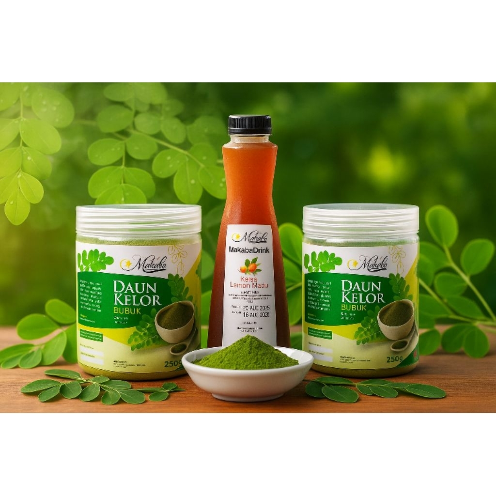 

bubuk daun kelor kering