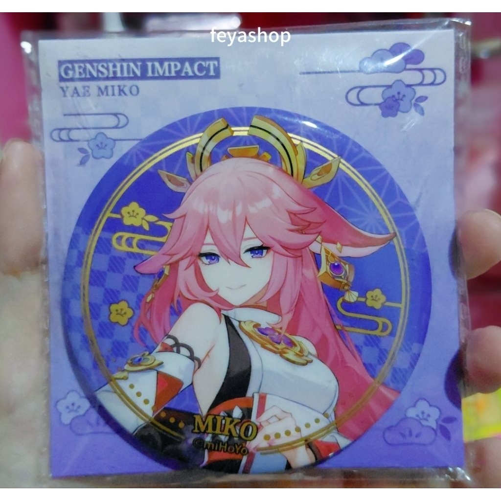 Genshin Impact Yae Miko Pin Official Merch Mihoyo