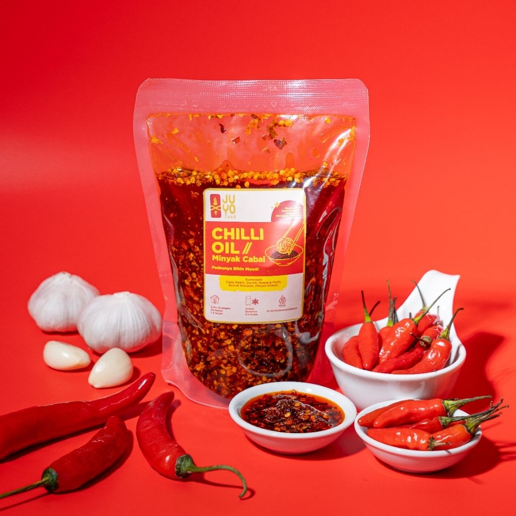 

MINYAK CABAI 500 GRAM HALAL MUI CHILI OIL Murah Hemat baso aci ramen dimsum mie goreng lamien