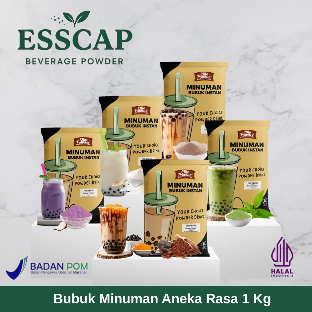 

Bubuk Minuman Instan 1kg Aneka Rasa – Halal Premium untuk Cafe & Rumah | Esscap