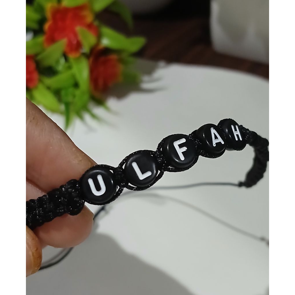 gelang rajut gelang anyaman bisa request nama / gelang handmade / gelang viral /gelang nama /gelang 