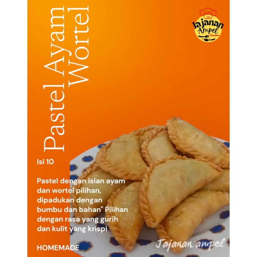 

PASTEL ISTIMEWA ISIAN AYAM + WORTEL isi 10 / frozen
