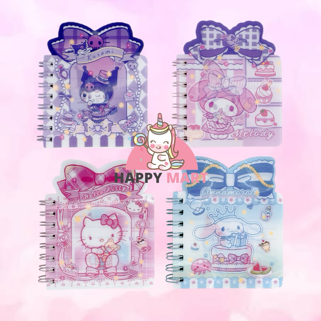 

Notes Lenticular 3D Sanrio (Kuromi, My Melody, Hello Kitty, Cinnamoroll)