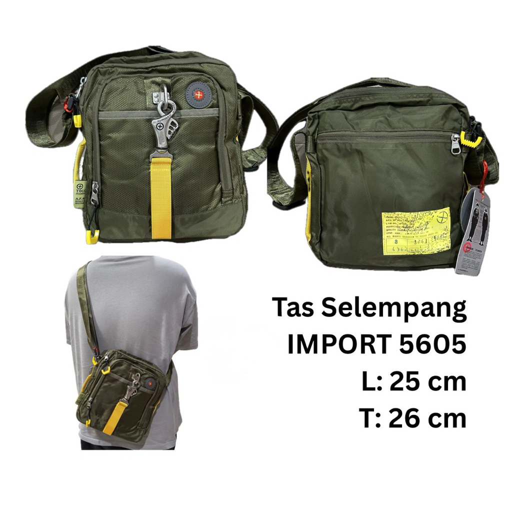 COD Tas Slempang Medium Tactical Outdoor Waterproof Pria Tipe 5605 / Tas Slempang Tactical Army Canv