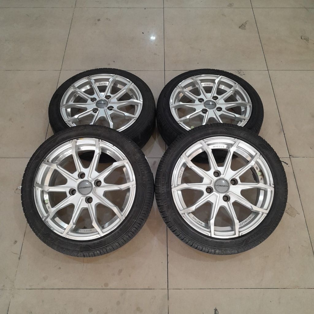 VELG VOSSEN R14X5,5 4X100 ET38 S/P+BAN 2023 155 55 R14 PAS BUAT KARIMUN AIREV AVEO FIESTA CALYA SIGR