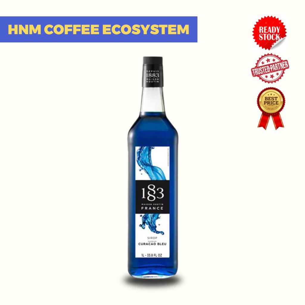 

Blue Curacao Syrup 1883 Maison Routin 1L