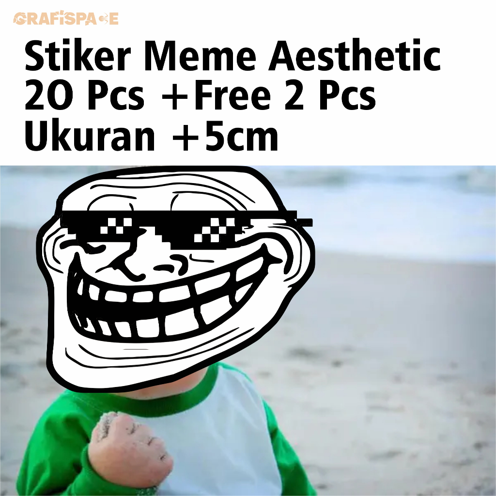 

STIKER Laptop/PC/Helm versi MEME VIRAL AESTHETIC