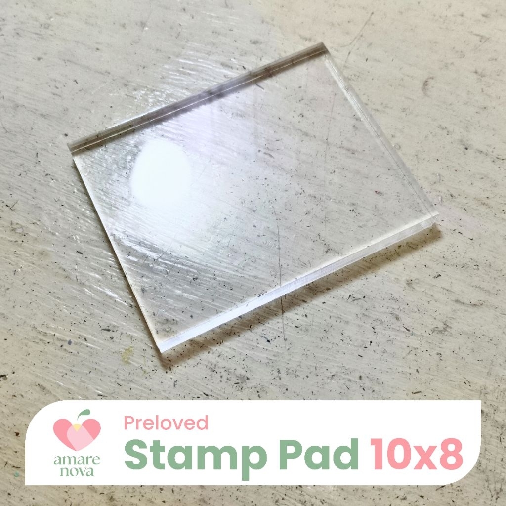 

[PRELOVED] Acrylic Stamp Pad Block 10x8 cm