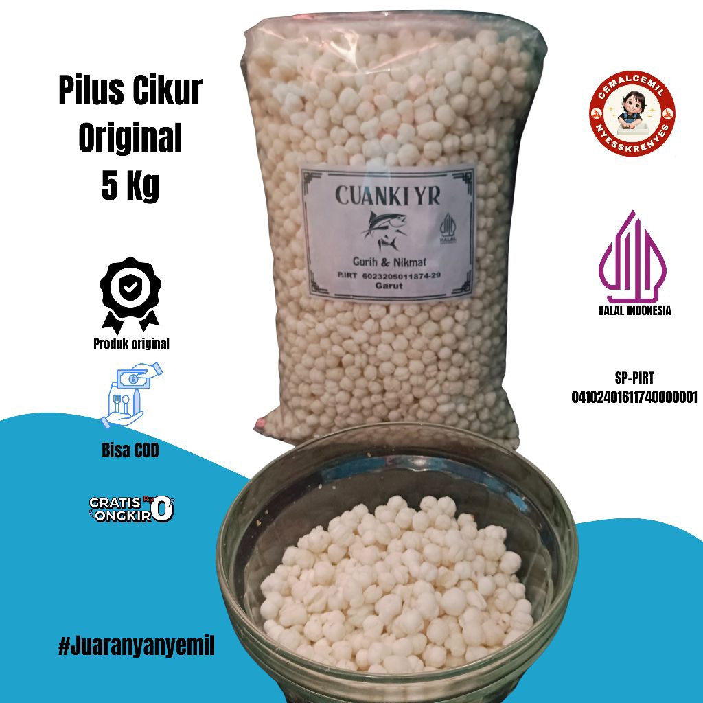 

sukro pilus cikur 5 kg sembilan atau toping boci dan seblak