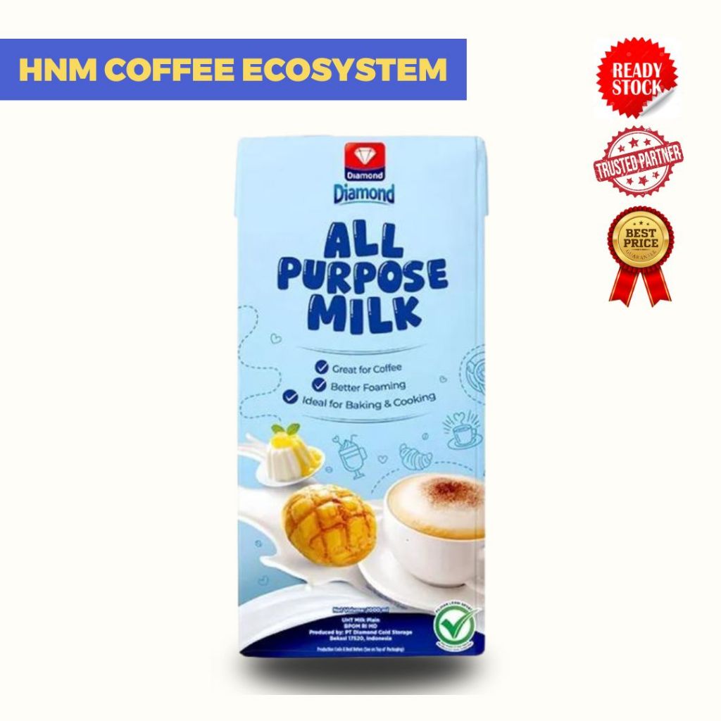 

Diamond UHT MIlk All Purpose 1000ml (Carton)