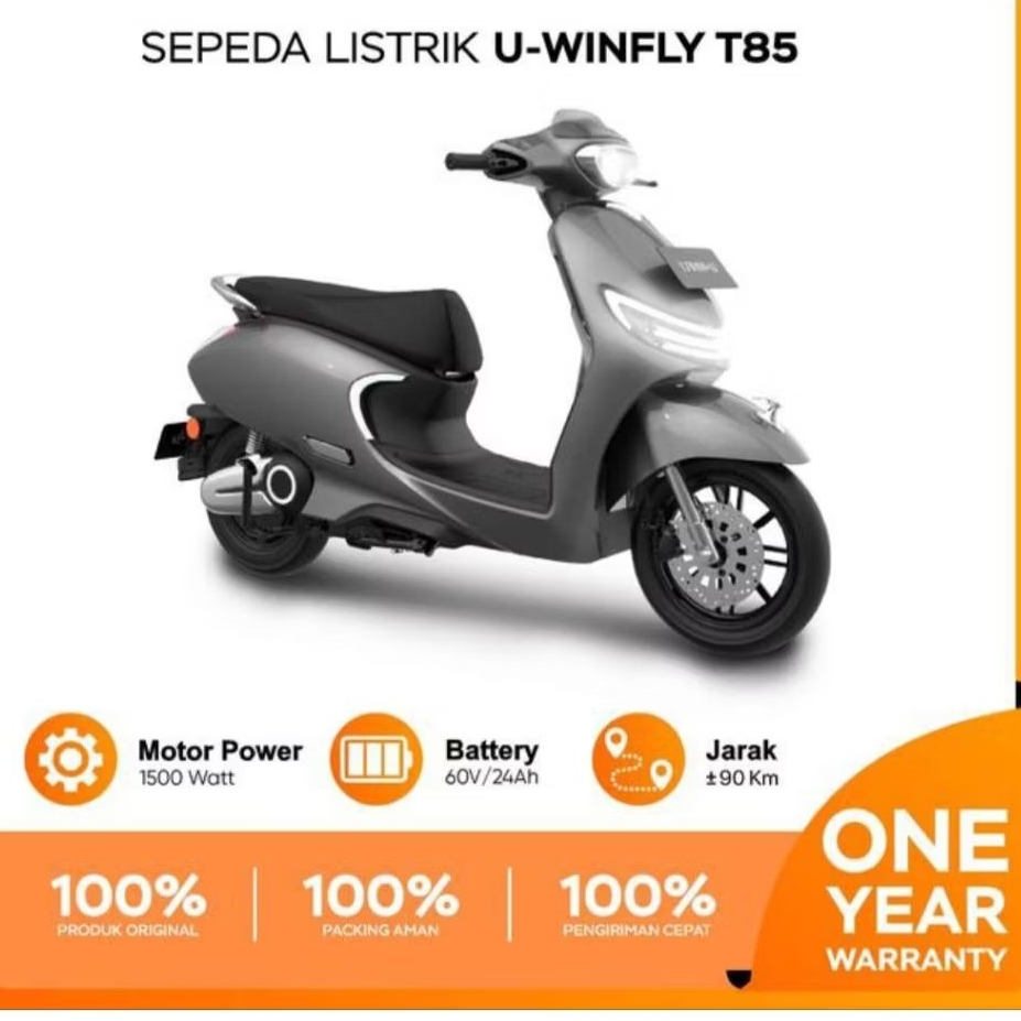 MOTOR LISTRIK UWINFLY  T85 model Vespa