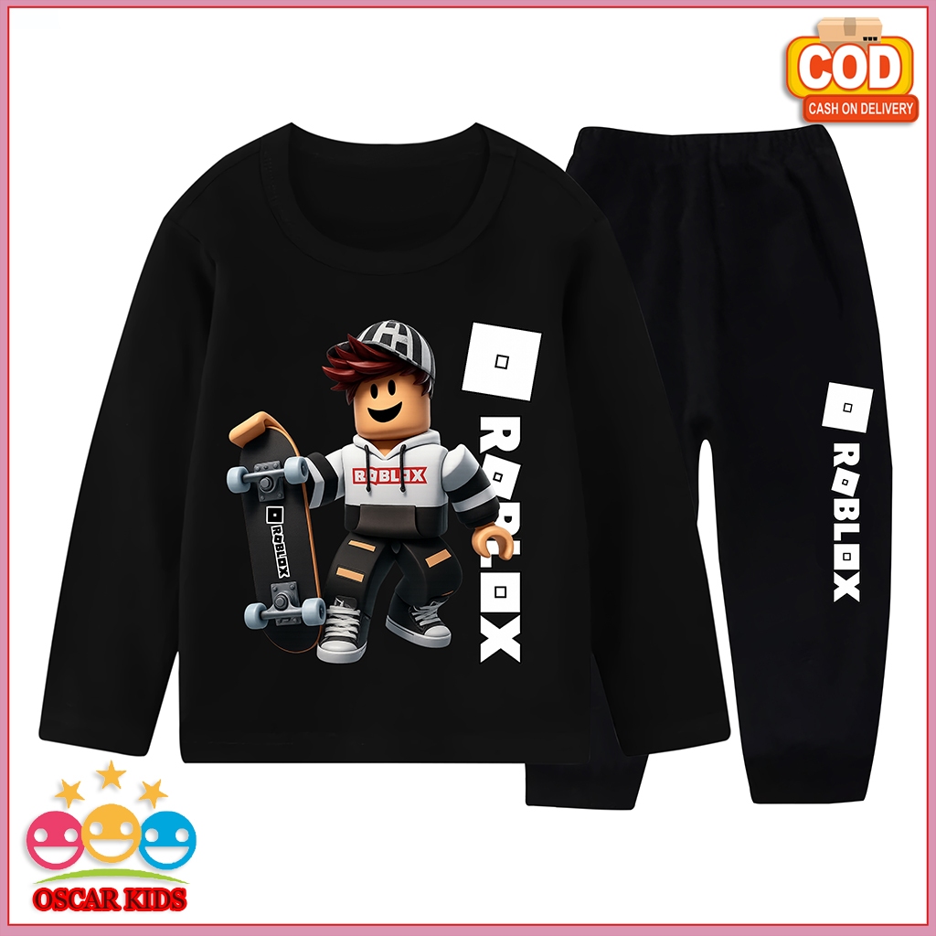 ROBLOX BAJU PIYAMA SETELAN ANAK LAKI LAKI PREMIUM LENGAN PANJANG CELANA PANJANG 3 TAHUN - 10 TAHUN