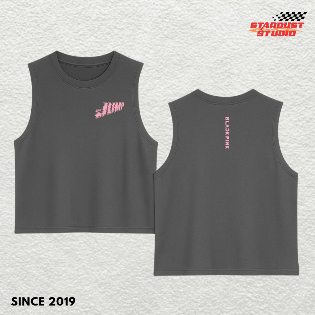 Stardust Tank Top Blackpink Jump Tshirt / Kaos Blackpink Tank Top / Kaos Jump Deadline World Tour Bl