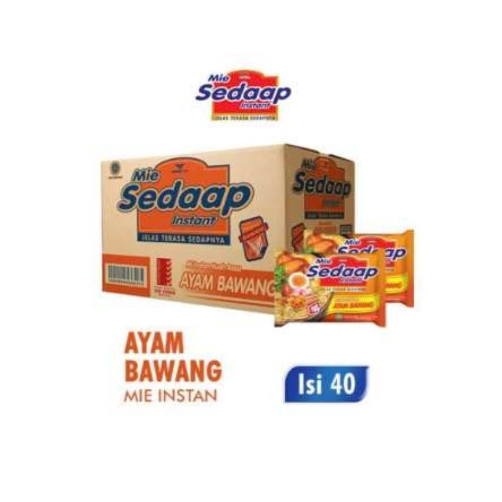 

Mie Sedaap Instant Rasa Ayam Bawang (1 dus/40 pcs)