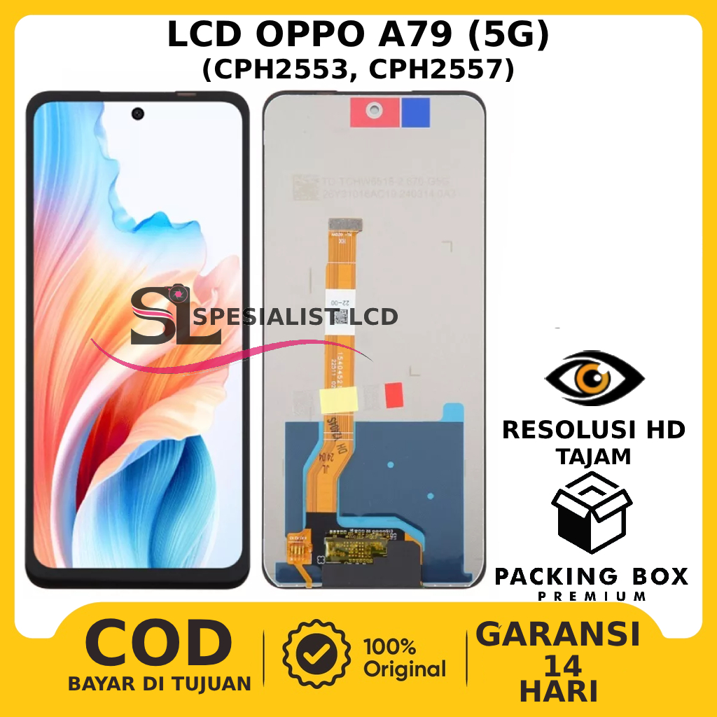 LCD TOUCHSCREEN OPPO A79 (5G) ORIGINAL FULLSET GARANSI FREE LEM