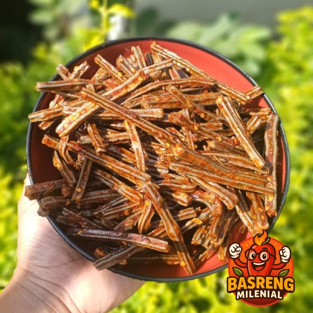 

seblak Linggis viral kerupuk jengkol stik terbaru pedas daun jeruk bumbu vhili oil melimpah