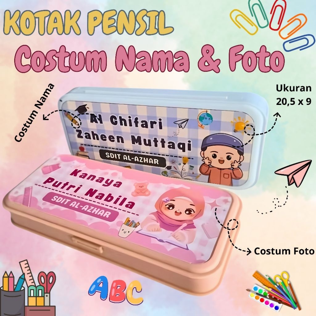 

Kotak Pensi lCostum Nama dan Foto