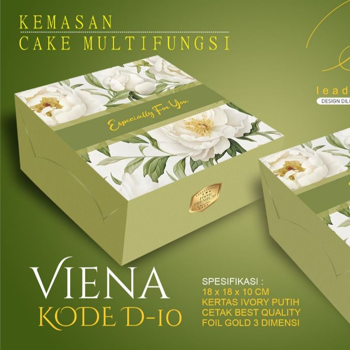 

25 Pcs Kotak Kue/Brownies/Multifungsi Mewah | Ivory Putih + Foil Gold 3D | Cetak Tajam