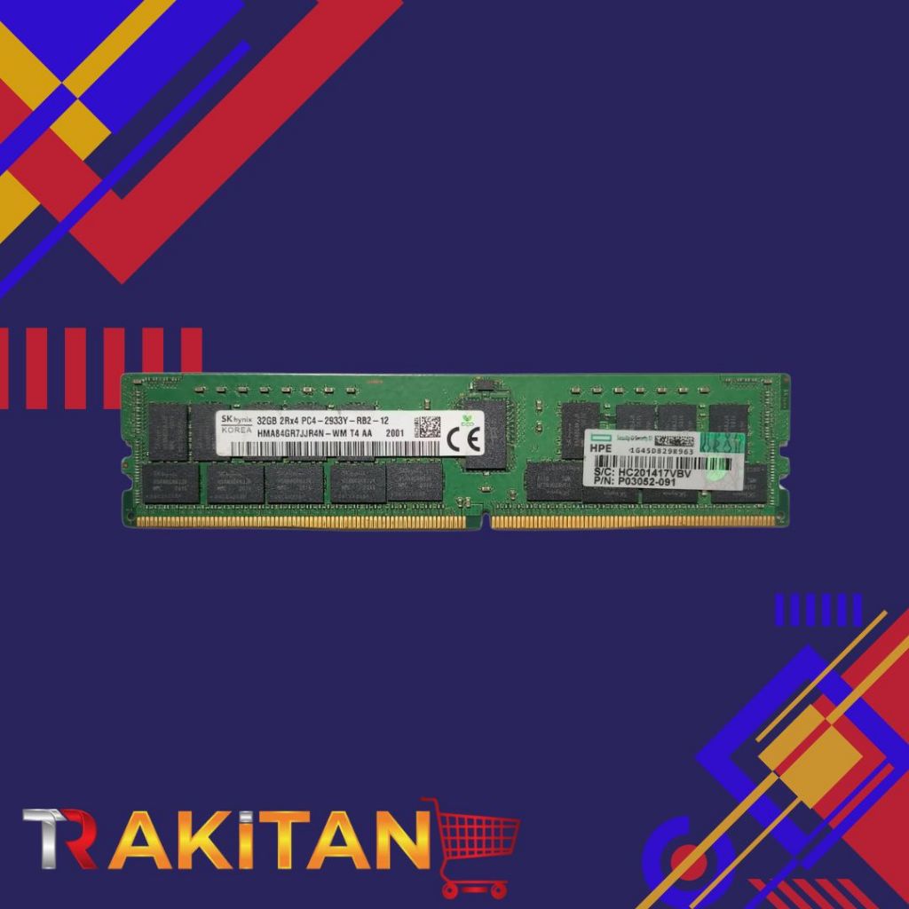 Memory HPE 32-GB (1x32GB) Dual Rank x4 DDR4-2933 / P03052-091