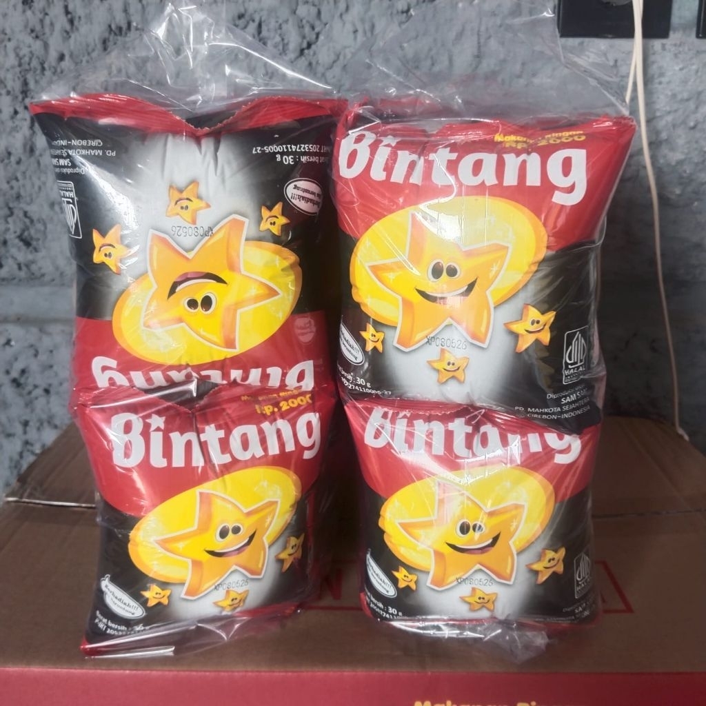 

BINTANG SNACK KEKINIAN BERHADIAH UANG TUNAI LANGSUNG ( 1 PACK ISI 10 PCS)