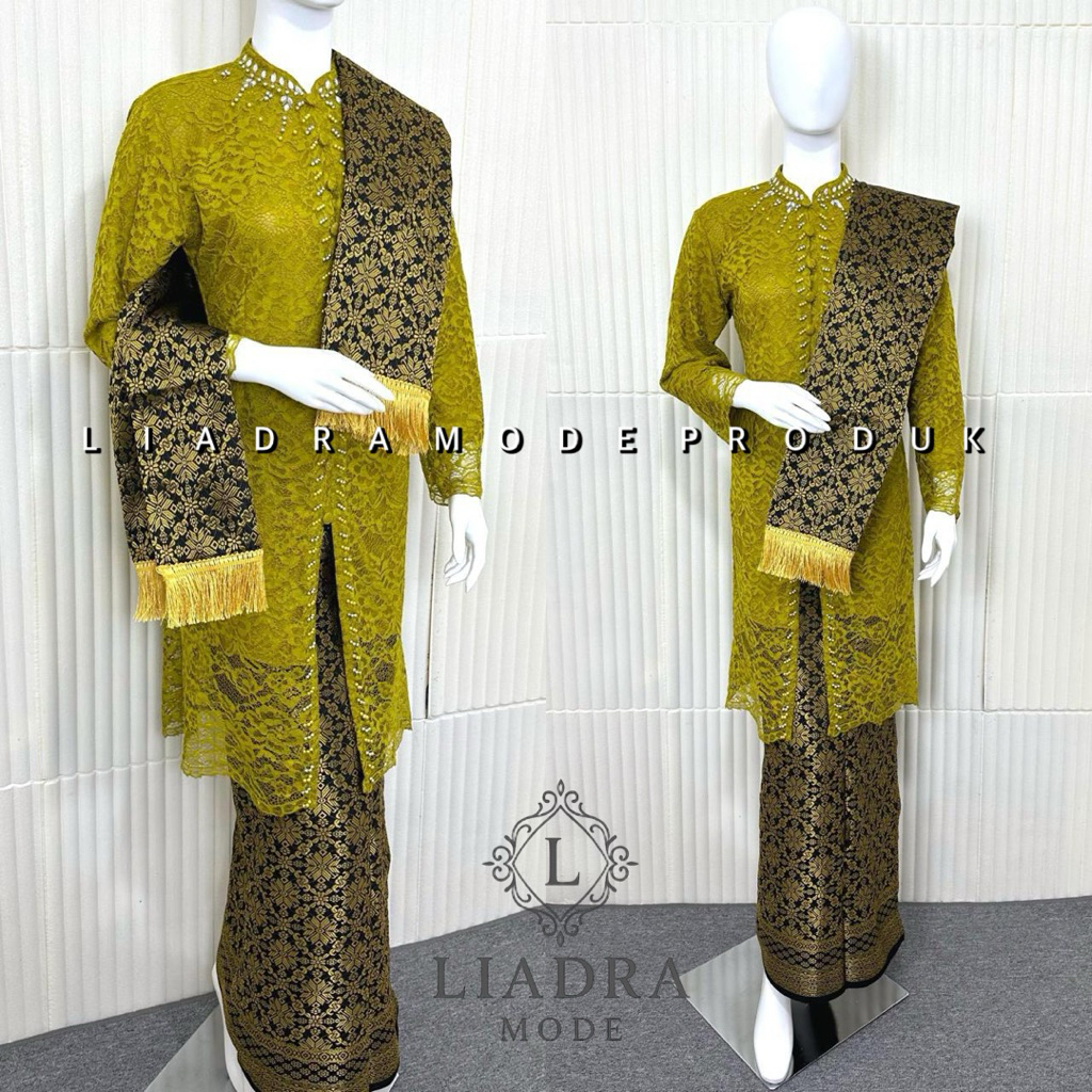 Set Kebaya Tunik Payet Modern - Set Kebaya Modern - Set Kebaya Wisuda Modern - Kebaya Kondangan - Ke