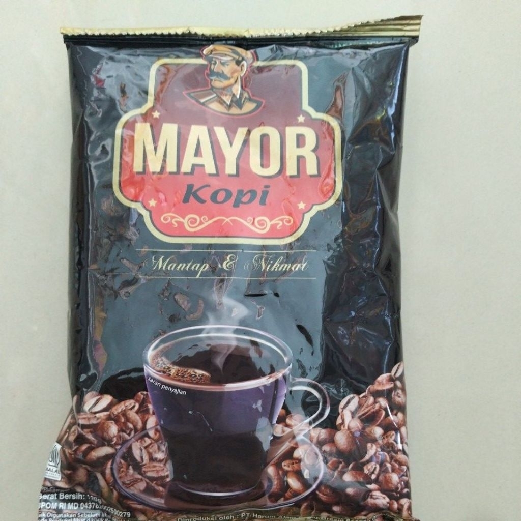 

Kopi MAYOR 120 gram kopi bubuk hitam