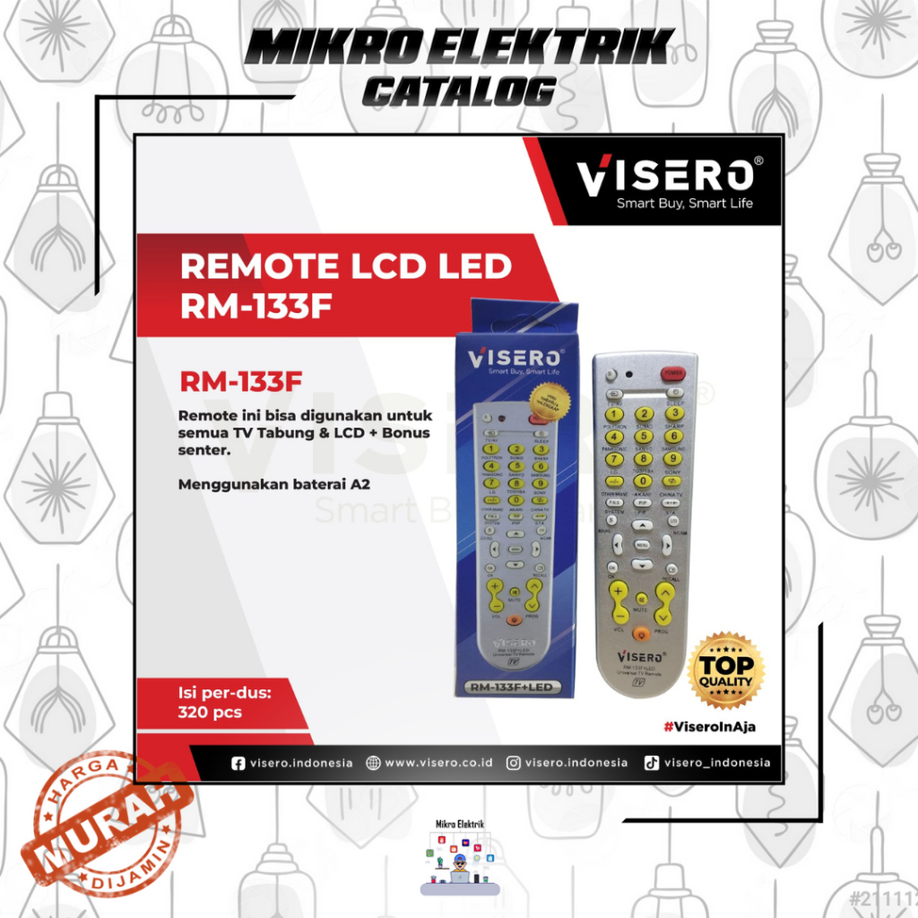 Remot / Remote TV Multifungsi VISERO