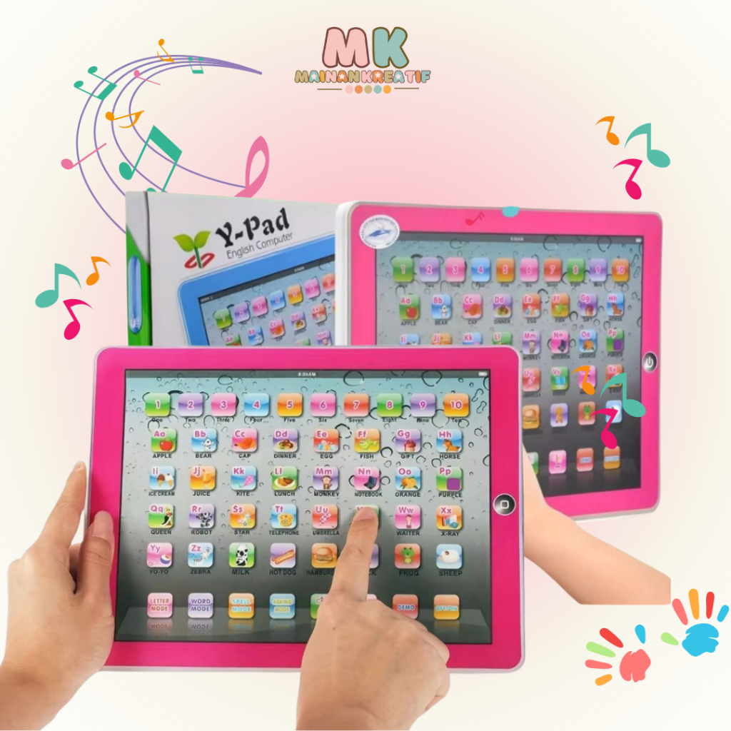 MK410 Mainan Edukasi Anak Tablet Belajar Huruf Edukasi Anak Mainan Tablet Musik Piano Anak Untuk Had