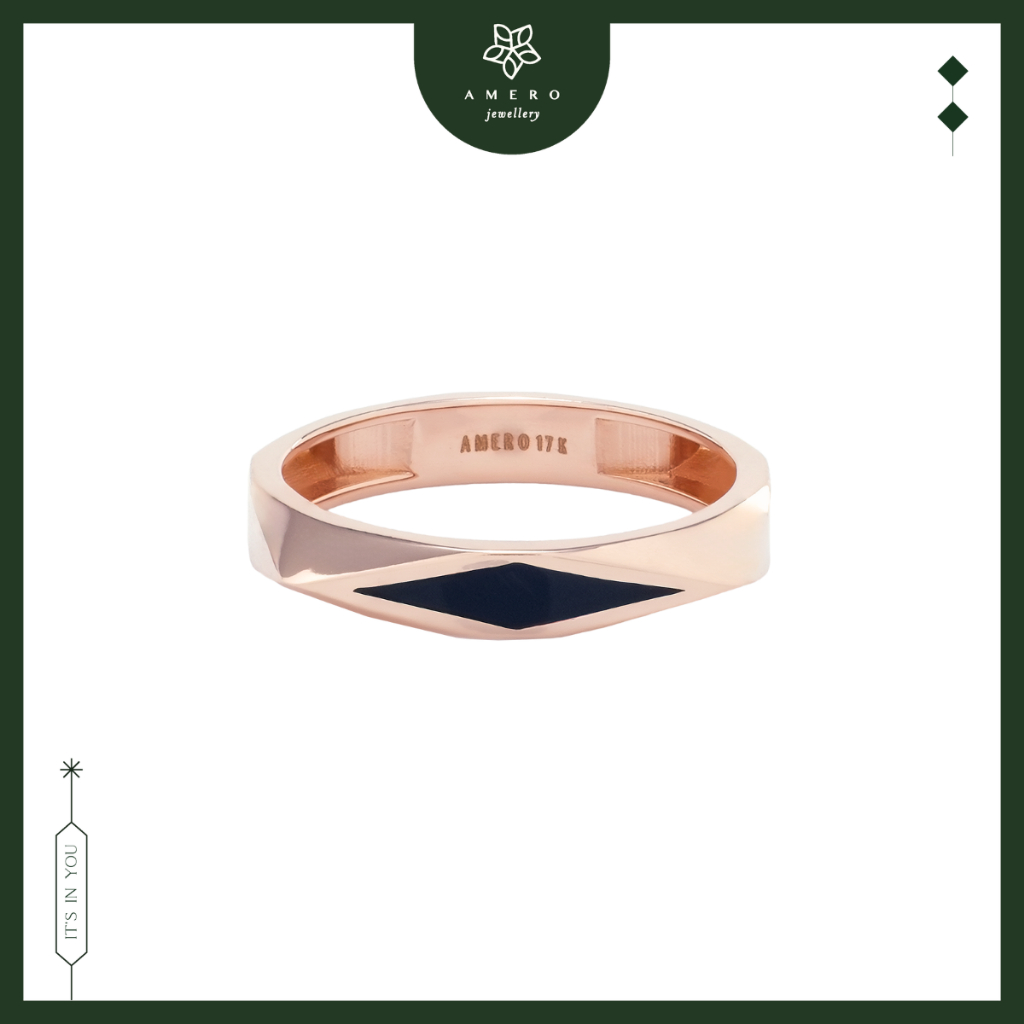 Cincin Emas 17K Vinci VR-40 Amero Jewellery