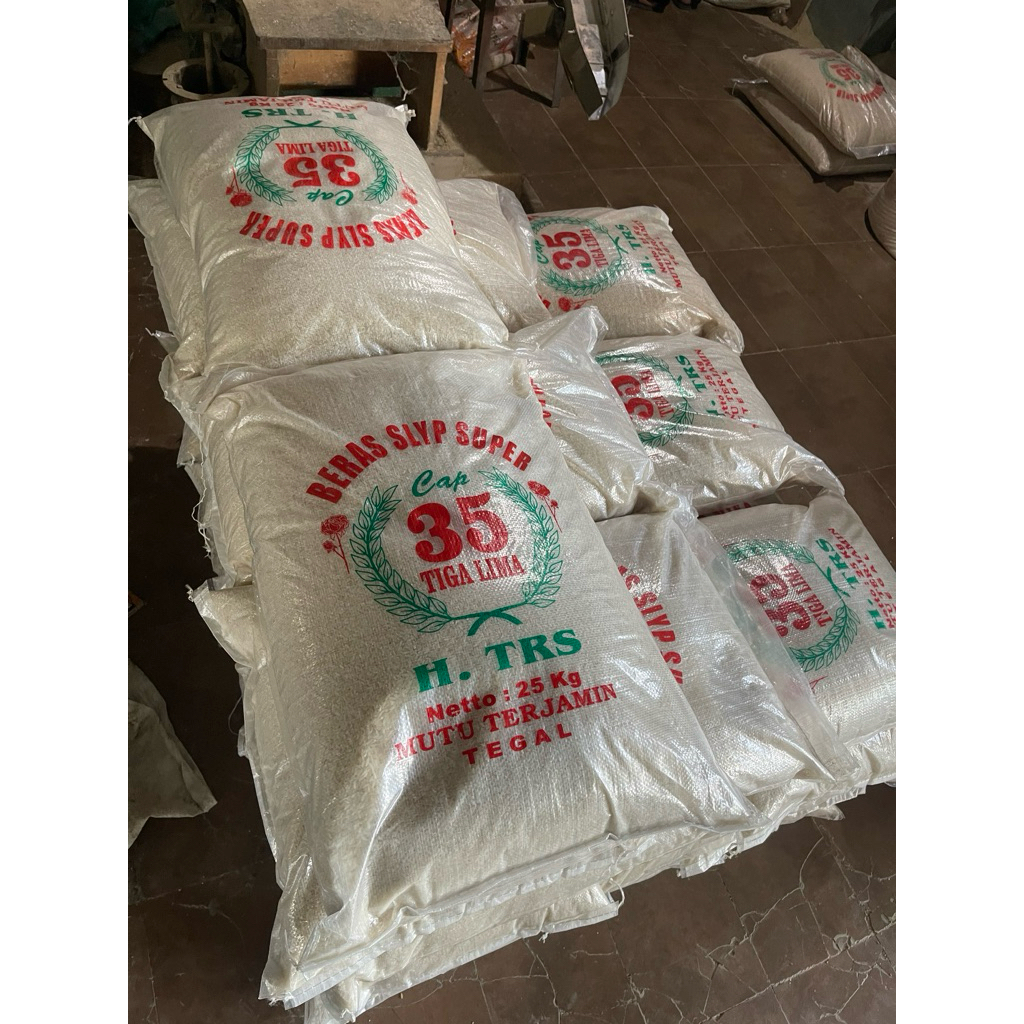 

Beras Cap 35 (beras tiga lima tegal) H. TRS berat 25kg