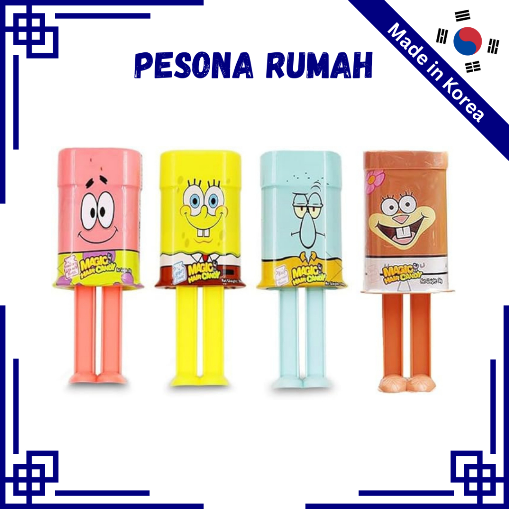 

[Spongebob] Korean Magic Hair Candy 3 Kind Rasa Yogurt