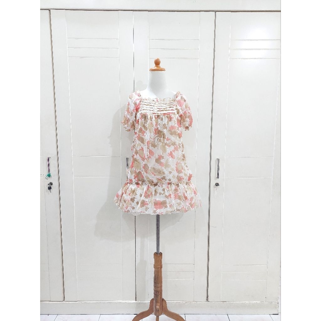 Babydoll floral button dress kawai kawaii liz lisa rojita dear my love deary | jiraikei jirai kei gr