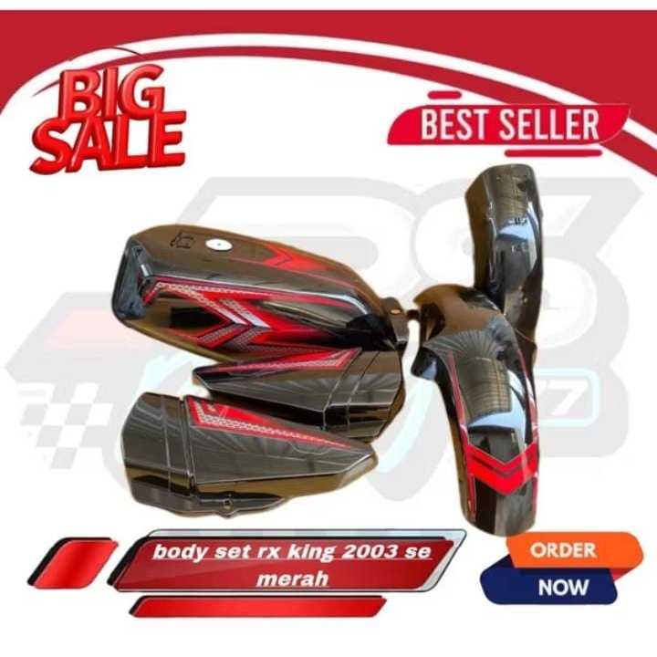 PAKET BODY BODY YAMAHA RX KING NEW RX K TAHUN 2004 2003 SE WARNA HITAM MERAH MARON MARUN PUTIH BIRU 