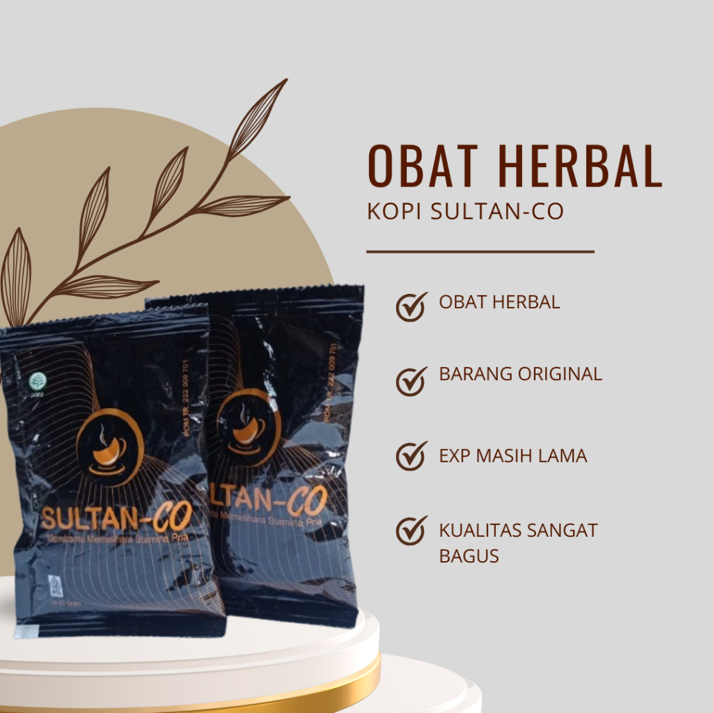

Kopi Herbal Kopi Sultan -Co Bpom Promil Stamina Pria