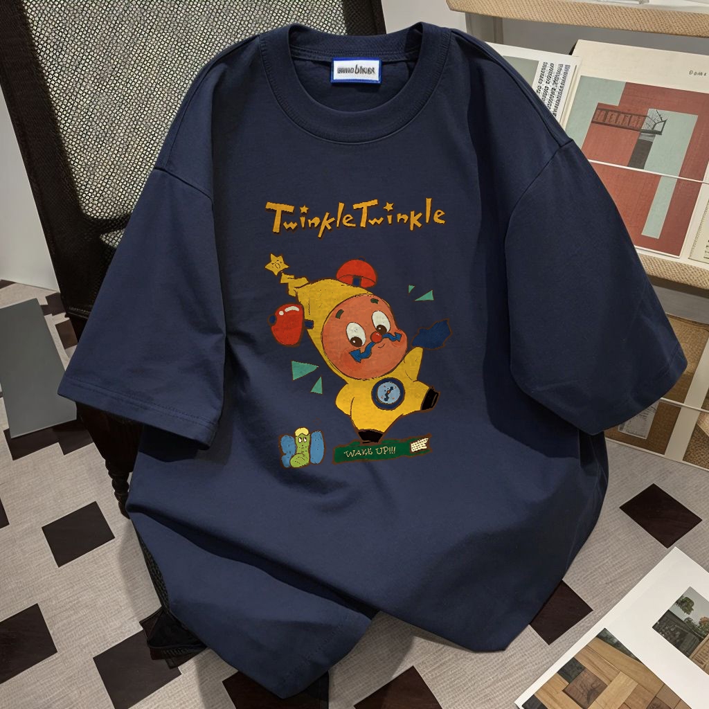 SEZO T-Shir Oversize  Twinkle Twinkle print | Baju Atasan Lengan Pendek Wanita Kaos Oversize Terbaru