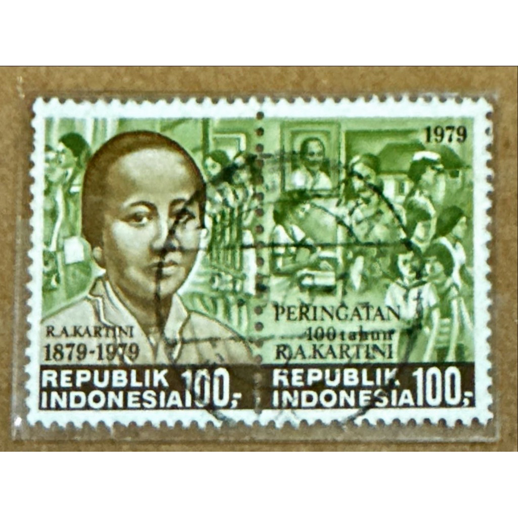 

(BA) PRANGKO INDONESIA 1979 100 TAHUN LAHIRNYA IBU R.A. KARTINI COMPLIT SET USED.