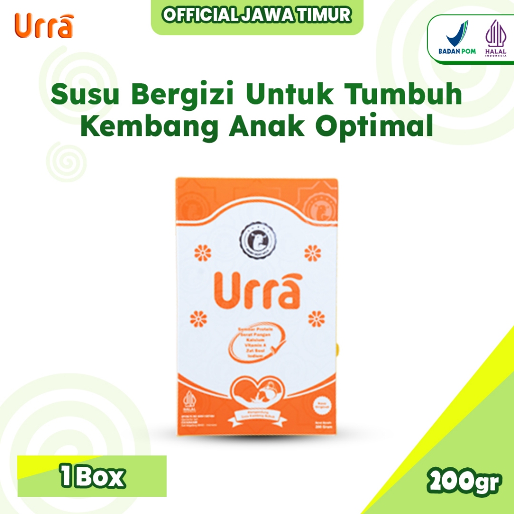 

Susu Urra Original 200gr Susu Kambing Penambah Berat Badan Anak - 1 Box