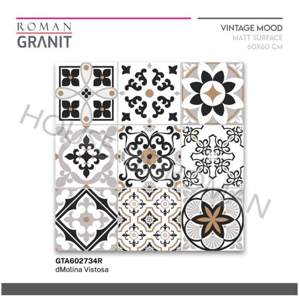 Roman Granit GTA602734R dMolina Vistosa 60x60/granit batik/granit motif batik/granit tegel/keramik t