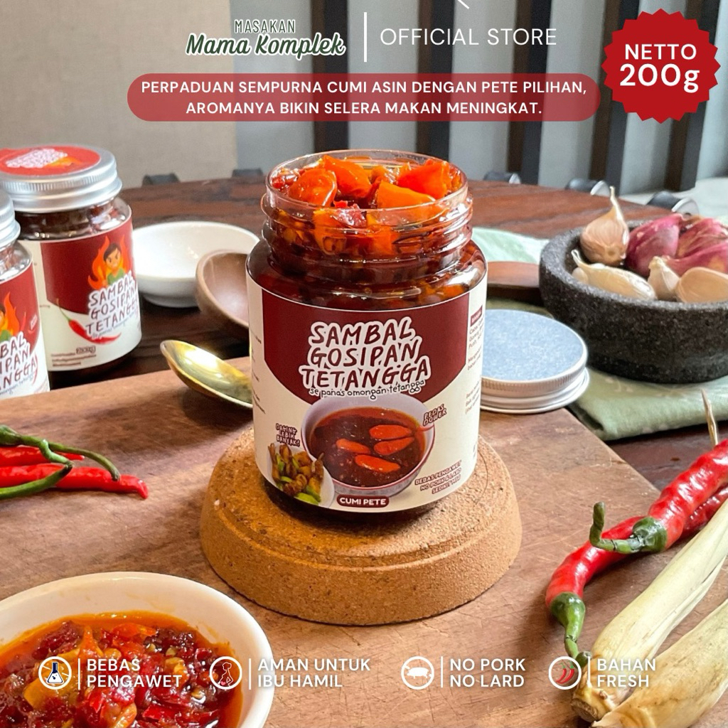 

SAMBAL GOSIPAN TETANGGA - Cumi Pete Pedas Instan Sambal Cumi Pete Enak Praktis Tanpa Pengawet Sambal Best Seller