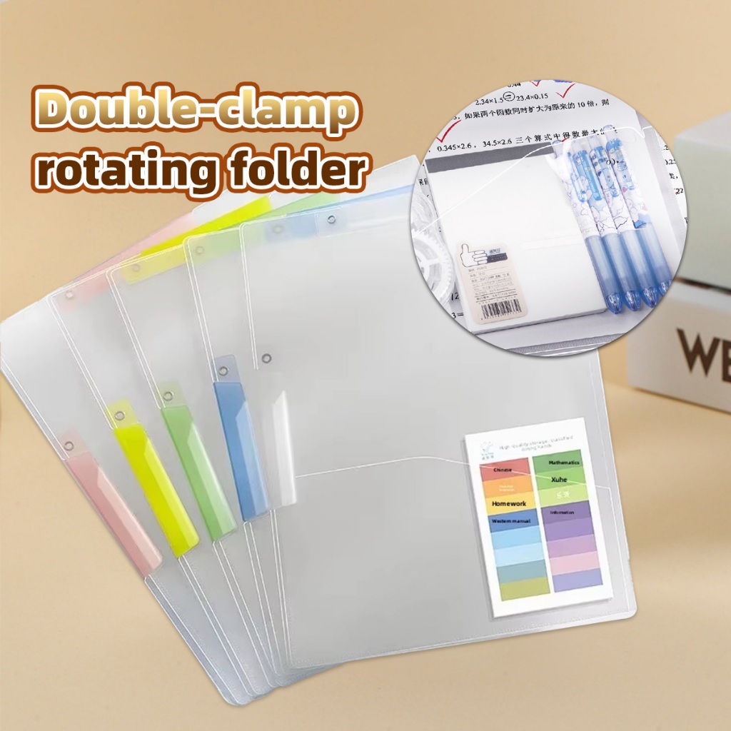 File Folder Map Penawaran A3/A4 Document Map Plastik Transparan Clear Sleeves 5PCS/Bag
